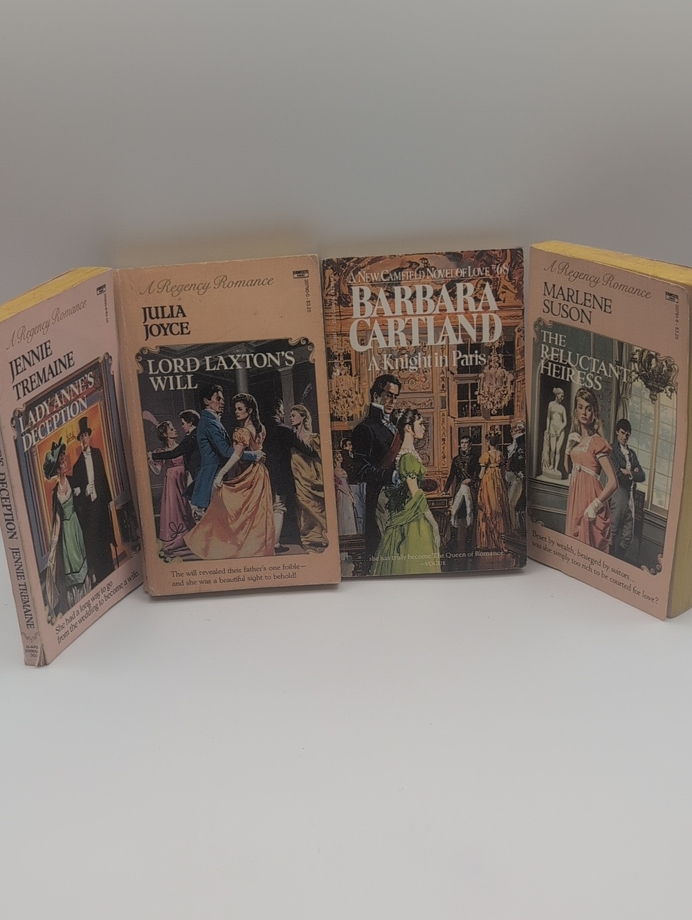 Vintage Romance Paperback Book Set - Pink Cover Collection